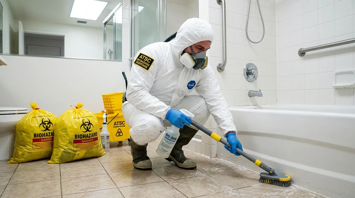 Decontamination equipment deployed for Blood Cleanup in Sylvester